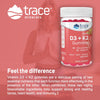 Vitamin D3+K2 Gummies Strawberry 60 Gummies - Trace Minerals - Healthspan Holistic