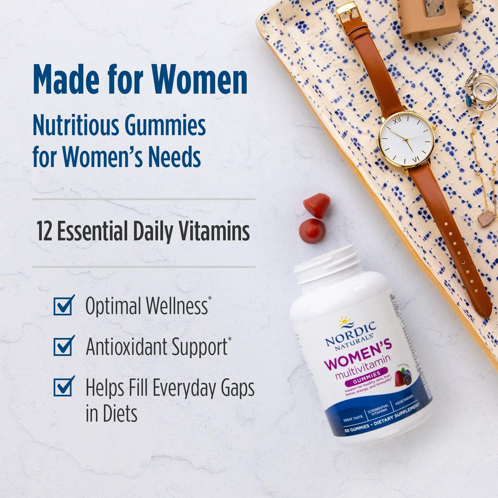 Women's Multivitamin Mixed Berry 60 Gummies - Nordic Naturals - Healthspan Holistic