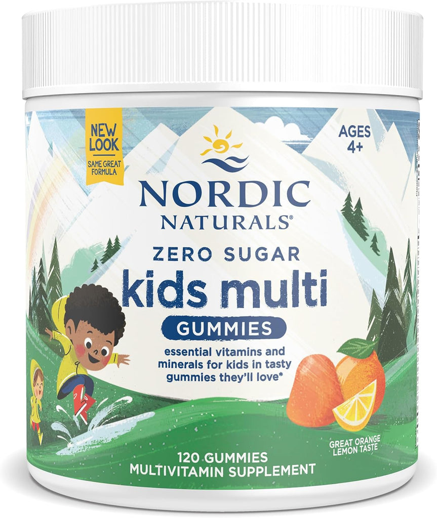 Zero Sugar Kids Multi Gummies 120 Gummies - Nordic Naturals - Healthspan Holistic