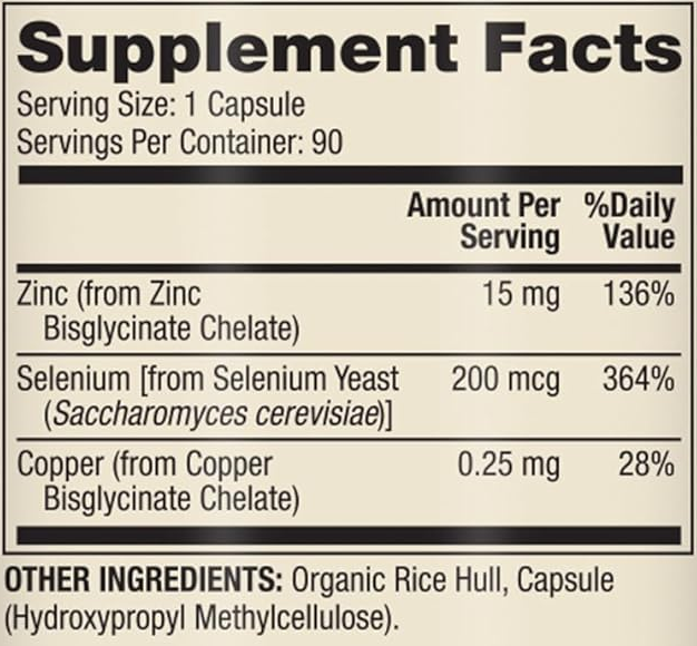 Zinc Plus Selenium 30 Capsules - Dr. Mercola - Healthspan Holistic